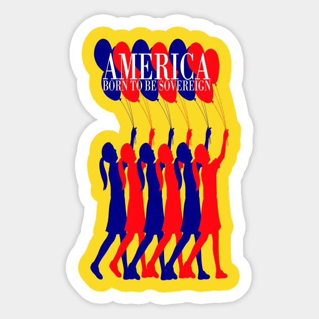 Sovereign American Girls Sticker by TheDaintyTaurus